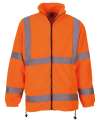 HVK08 YK042 Heavyweight Fleece high vis orange colour image